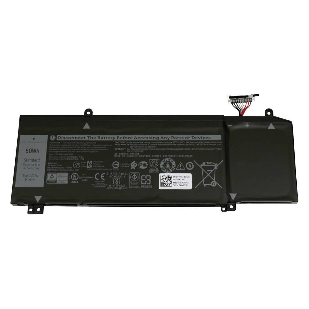 Dell Notebook-Akku 1F22N 15.2 V 3750 mAh (3750 mAh) (1F22N)
