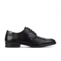 Pikolinos für Herren. M7J-4187XL Bristol Schuhe schwarz (48), Leder, Wohnung, Schnürsenkel, Lässig