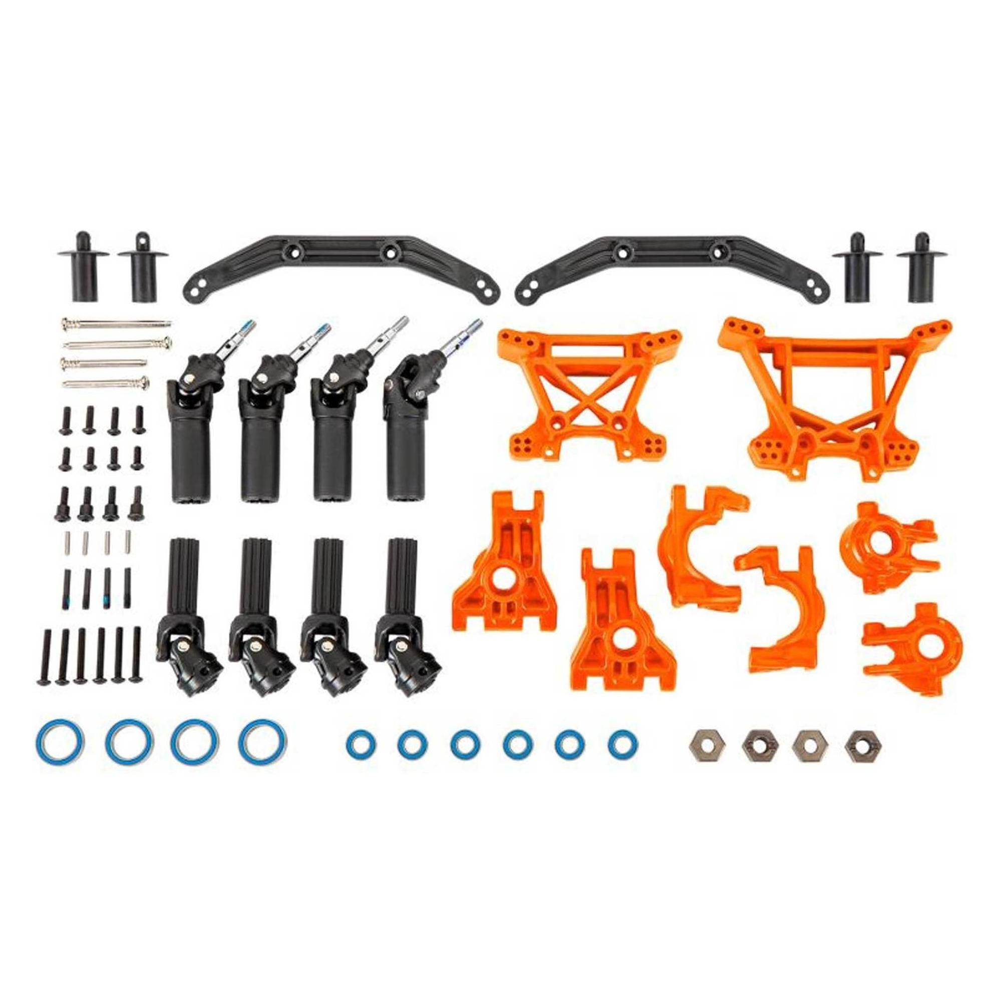Traxxas outer driveline & suspension upgrade kit extreme heavy duty orange (TRX9080T)