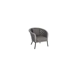 Alexander Rose CORDIAL Luxe Lounge Sessel light grey mit Kissen