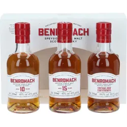 Benromach Trio Pack - Geschenkset - 3x 0,2 Liter - Single Malt...