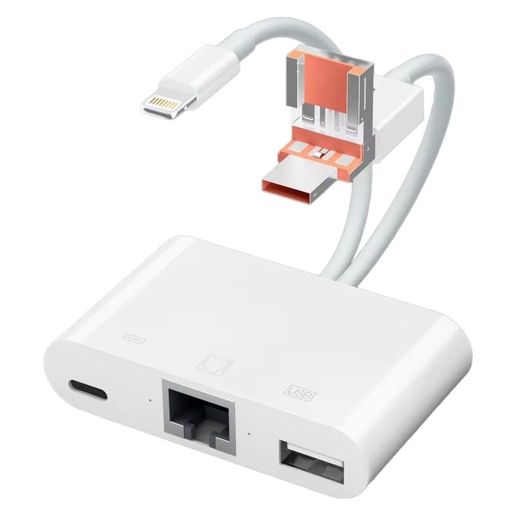 PowerGuard DualHeadConnect USB-C/USB-A Lightning USB Ethernet & Charge-In (USB-C) (00034945)