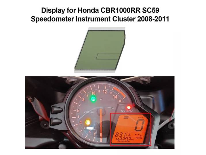 Compteur de vitesse avec écran LCD, TingCluster, Honda CBR1000RR SC59