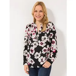 EVA LUTZ Bluse Lilly halbe Knopfleiste Manschetten leger weit