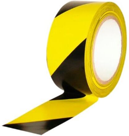 Gama Essencial Fita de Segurança Amarela/Preta  20 m x 48 mm