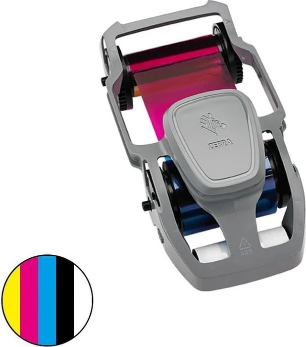 Zebra 800300-250EM Band, YMCKO, 200 Ausdrucke (58 mm x 99 m), für ZC100/ZC300, 1 Stk