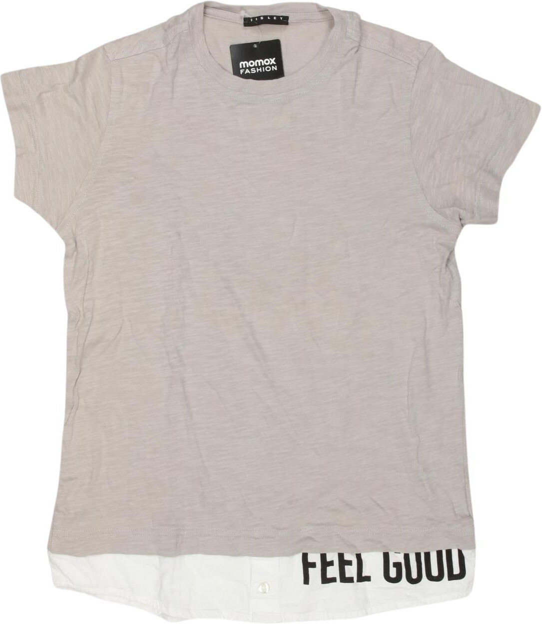 Sisley Jungen T-Shirt, Grau, Gr. EU 140, Baumwolle - Second Hand