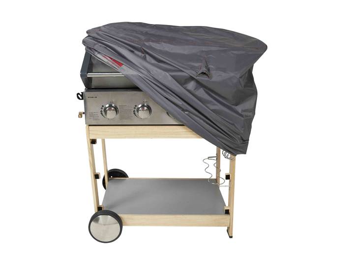 Oviala - Housse barbecue grise 102x46x92 cm