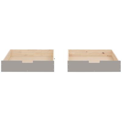 Bettschubkasten OTTO HOME "Janne", grau (grau, natur), B:94cm H:20cm, Schubladen, Bettschubkasten, Bettschubladen auf Rollen, passend für das OTTO HOME Bett Tessin