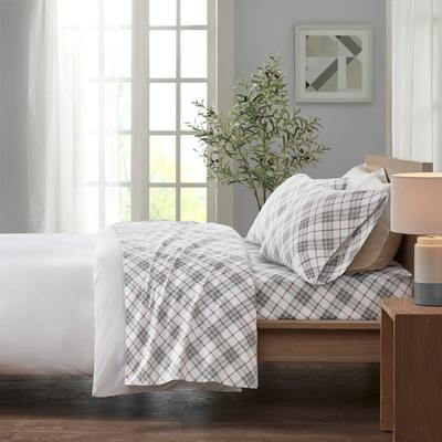 Madison Park Cozy Cotton Flannel Printed Sheet Set