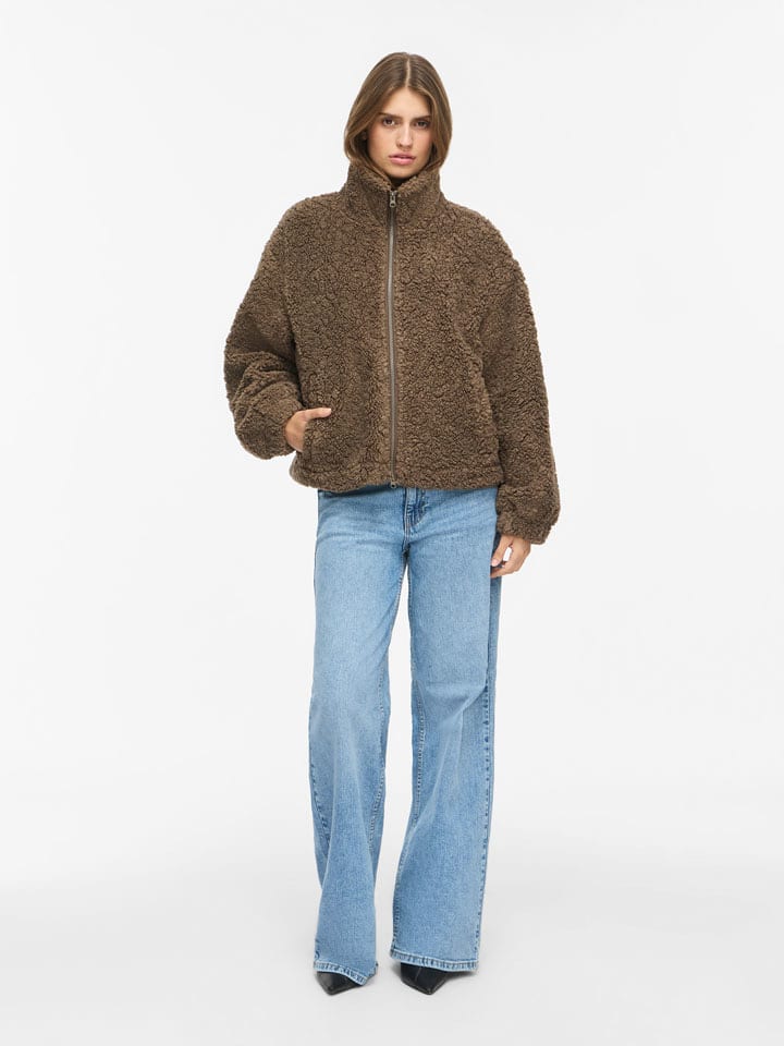 Noisy may Teddyjacke in Camel - L