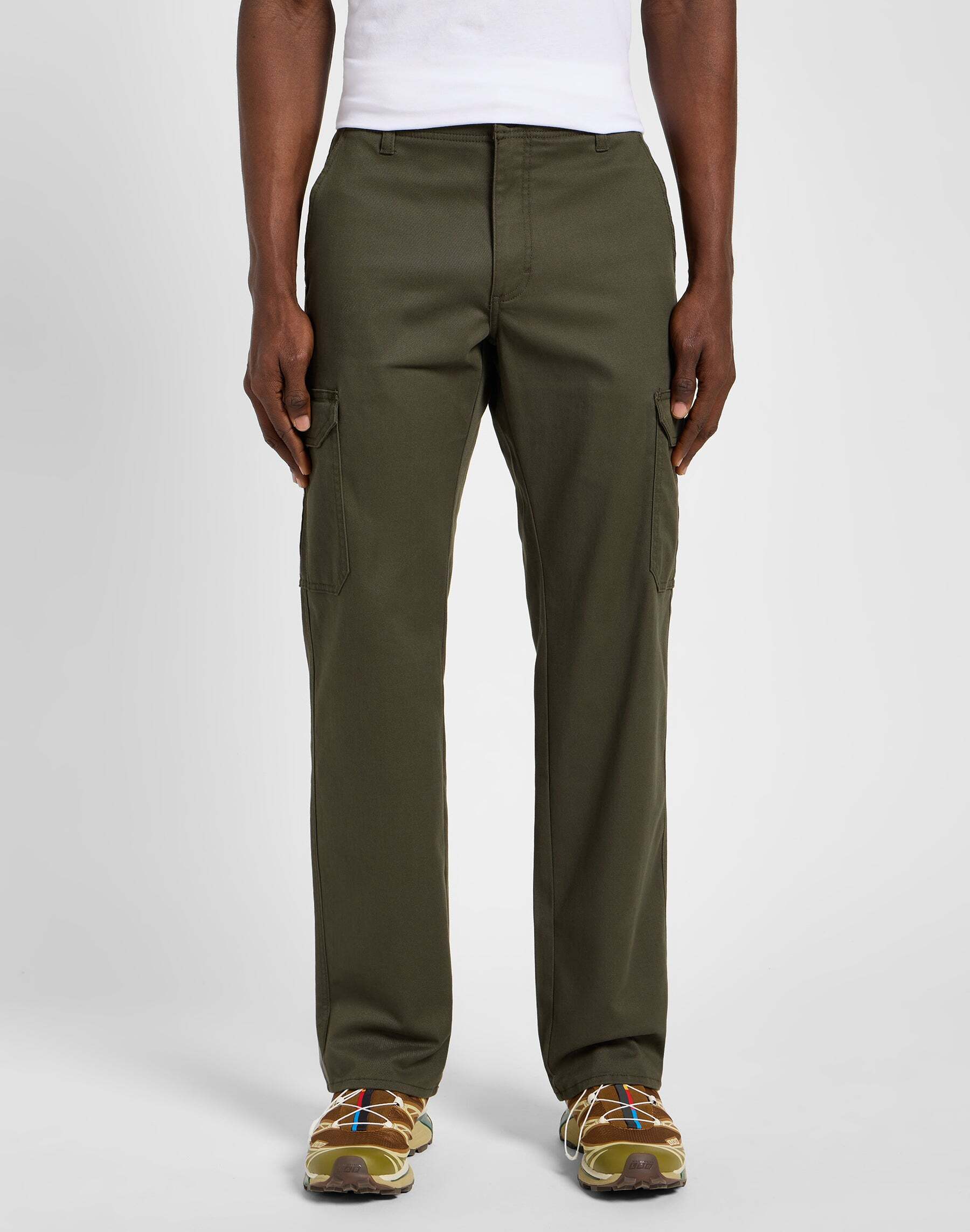 Cargohose LEE "Lee Cargohose Cargo MVP", Herren, Gr. 30, Länge 32, grün, Obermaterial: 60% Baumwolle CO. 38% Polyester PES. 2% Elasthan EL., Hosen Cargohose grün 30, Länge 32
