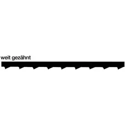 PUK 144x Laubsägeblatt Blitz Länge 13 cm Nr. 7 (GROB) - E520017