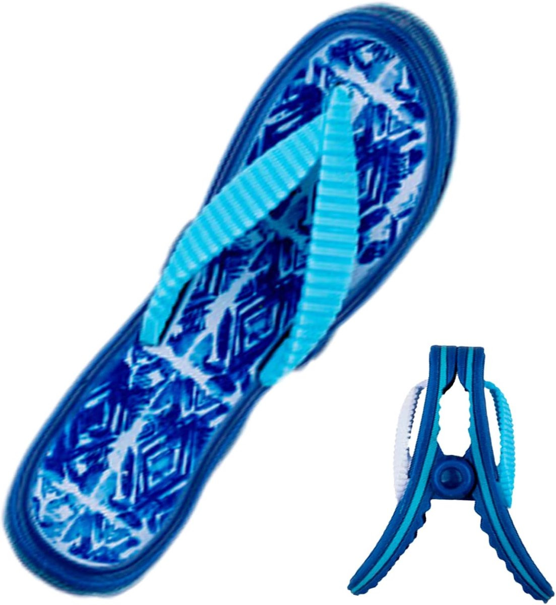 Set van 3 multicolor handdoekclips voor het strand