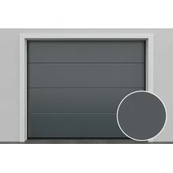 DoorHan Deutschland Sektionaltor DIY, W-Line, Glatt, DB703 - Graumetallic