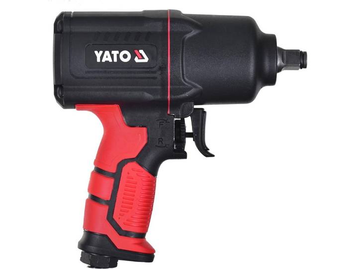 Yato YT-09544 - Clé à cliquet pneumatique - Noir - Orange - 1/2 pouce - 7000 tr/min - 1700 Nm - 198 l/min
