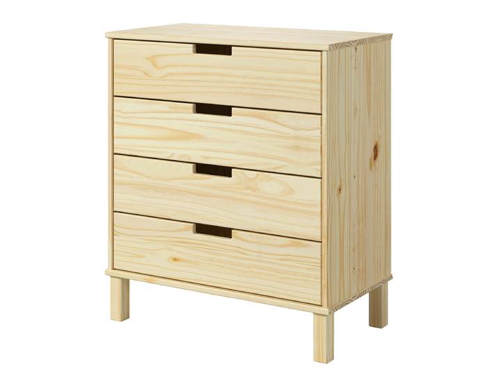 Commode massive 70 x 80 x 38cm Bois/Beige