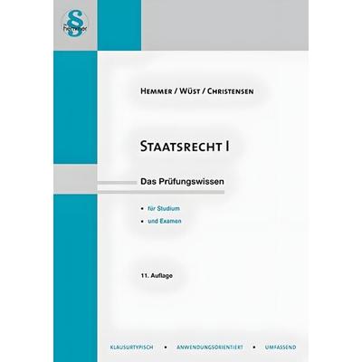 Staatsrecht I, Paperback von Karl-Edmund Hemmer,Achim Wüst,Ralph Christensen, Hemmer/Wüst