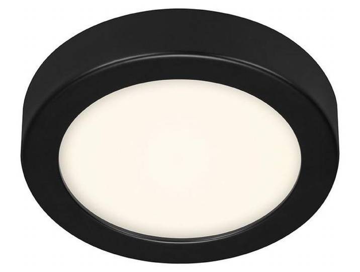 Plafonnier LED Briloner\, modèle Fire\, couleur noire\, diamètre 17 cm\, lumière blanc neutre