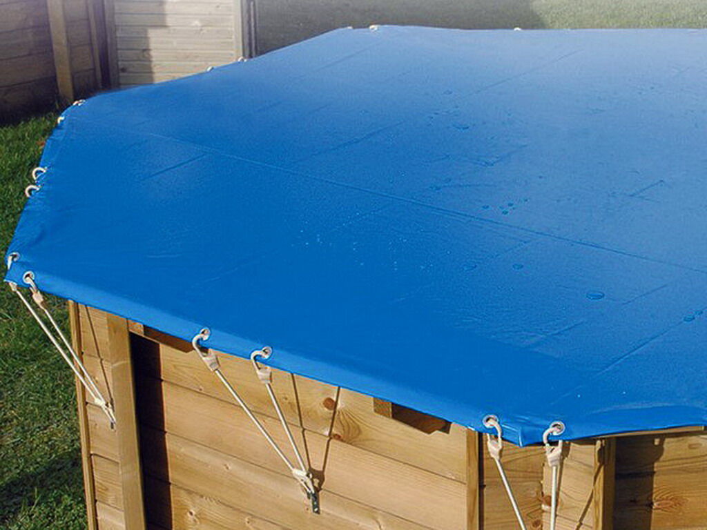 Couverture de sécurité UBBINK piscine bois octogonale Ubbink 3,55x5,05cm
