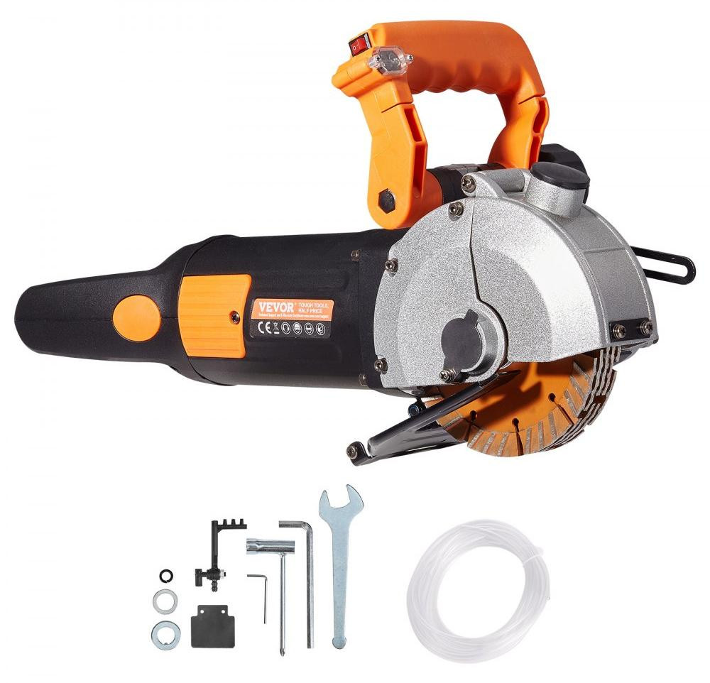 Selius Elektrische Muurfrees met Verstelbare Groefbreedte, 4800 W, 133 mm Zaagblad Diameter