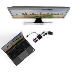 hama 00200121 USB-Hub, 4 Ports, USB 2.0, 480 Mbit/s