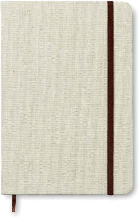 CANVAS Notebook A5 Rigido Tela Riciclata, Elastico, 192 Pagine Personalizzate o neutre