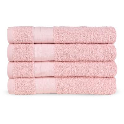 Handtücher GOOD MORNING "Uni", rosa (hell rosa), B:50cm L:100cm, Frottee, Frottee, Handtücher, Baumwolle, Walkfrottee, Bordüre, 500 GSM, Einfarbig, ohne Aufhängung