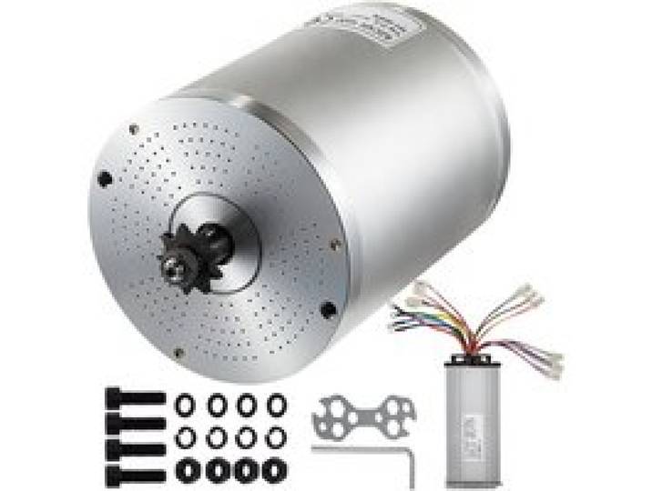VEVOR Moteur sans Balais Moteur Electrique pour voiture électrique/moto électrique/tricycle électrique/voiturettes de golf électrique
