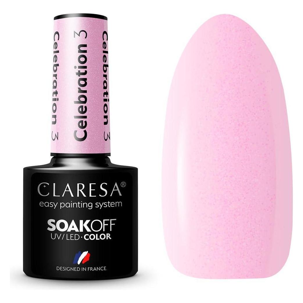 Claresa Soak Off Uv/Led Celebration Gel Polish 03 5G (Rosa, UV-Gel Lack) (39149857)