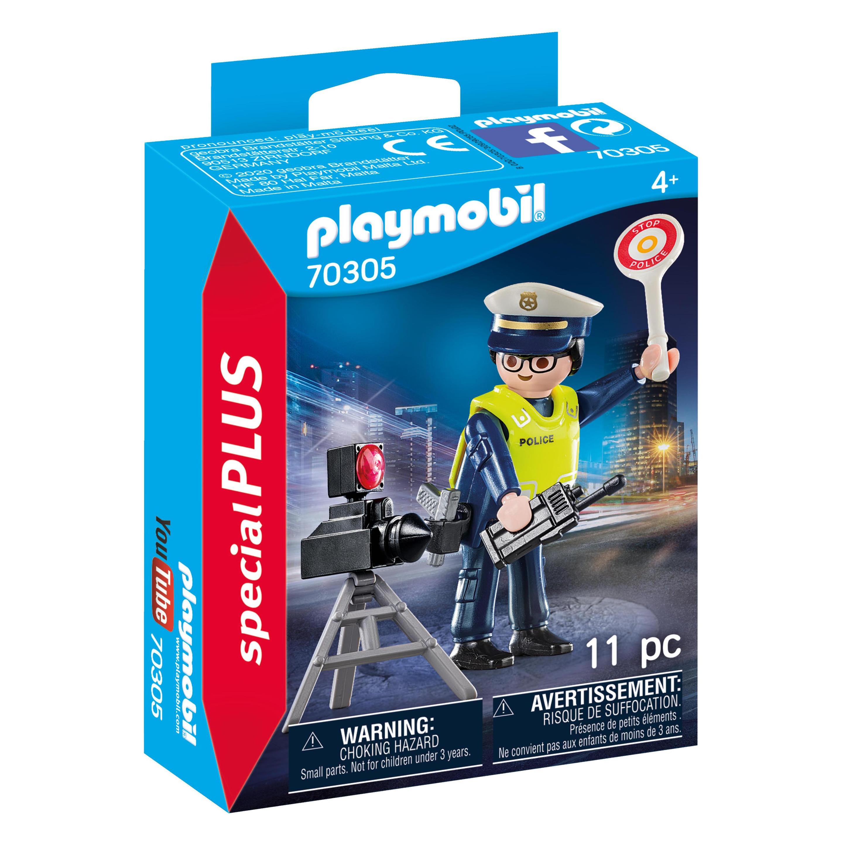 Playmobil Polizist mit Radarfalle int. (70305, Playmobil Figures) (70305)