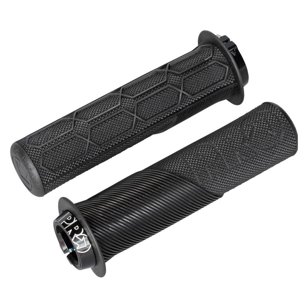 PRO Bike Gear Lenkergriff Trail Lock On Flansch 32mm / 132mm, Schwarz (PRGP0064)