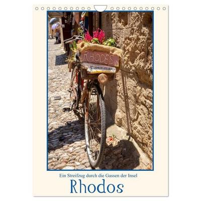 Ein Streifzug durch die Gassen der Insel Rhodos (Wandkalender 2027 DIN A4 hoch), CALVENDO Monatskalender