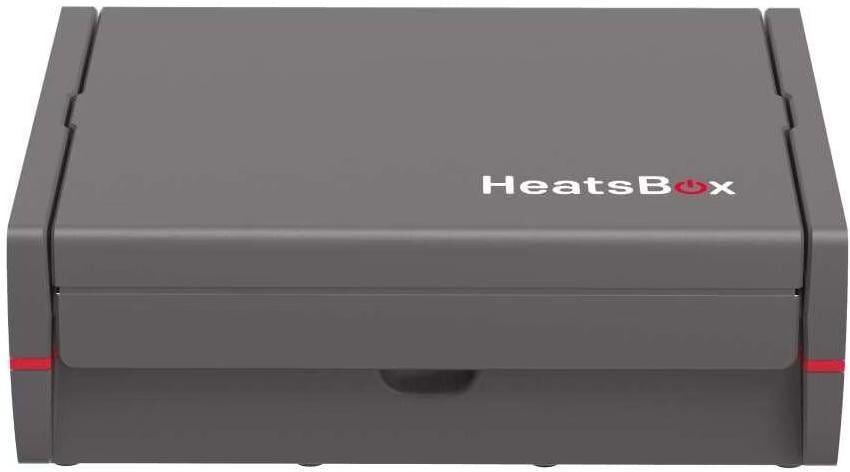 Lunchbox "HeatsBox PRO", grau, B:17,9cm H:7,3cm, Aluminium, Edelstahl, Kunststoff, Lebensmittelaufbewahrungsbehälter, Lunchbox grau B/H/L: 17,9cm x 7,3cm