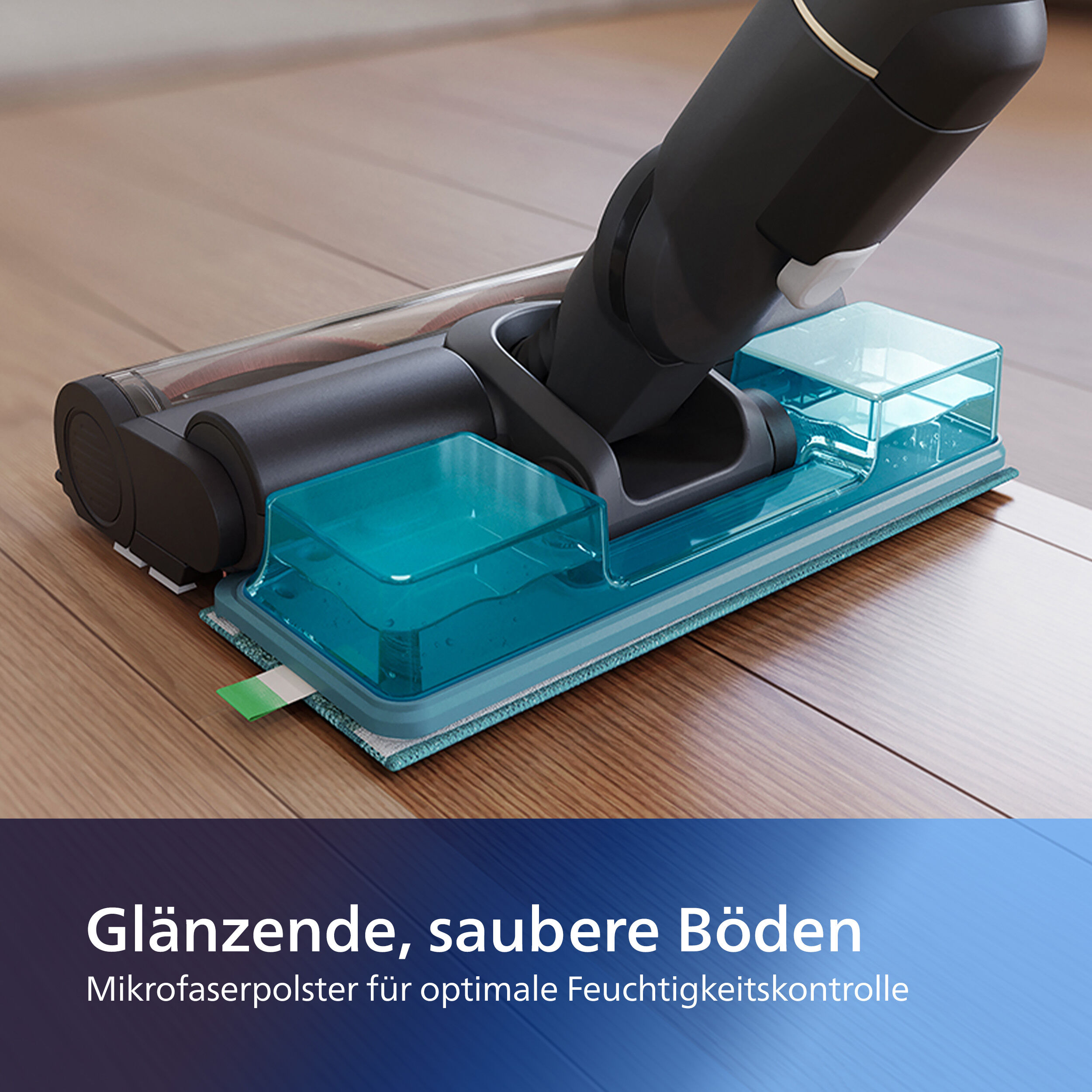 Mikrofaserpad "XV1670/02 Philips Cordless Vacuum 7000 Series", blau, Putztücher, mit den kabellosen Philips Staubsaugern der 7000er Serie kompatibel, Mikrofaserpad blau Einheitsgröße