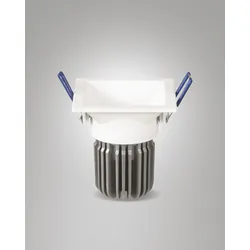 Fabas Luce Toodle Quadratische Symmetrische Einbauleuchte Einbauleuchte 6960-02-250 Weiß IP40