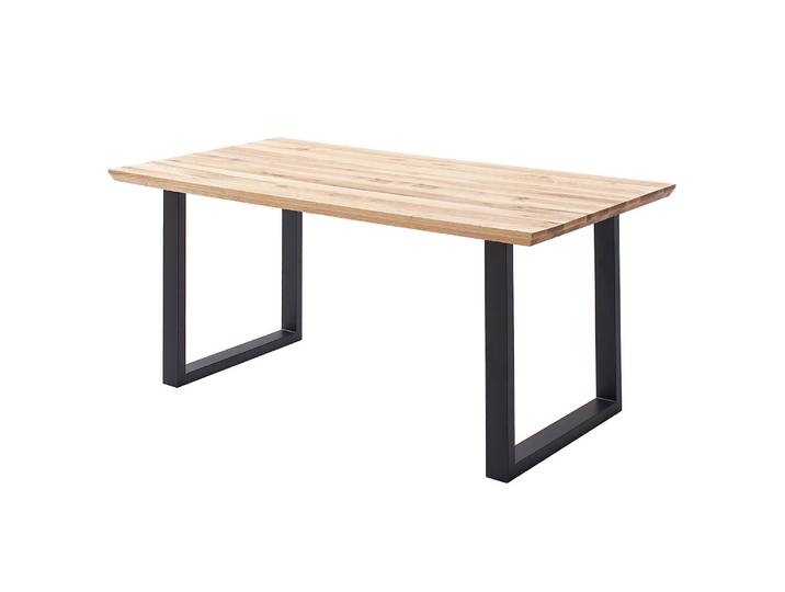 Massiver Esstisch Woodham 160 x 90cm Braun U-Form
