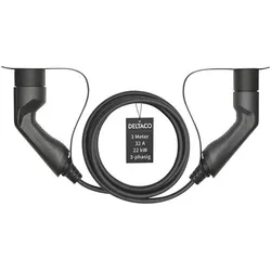 Deltaco, Elektroauto Ladekabel, EV-3203 (Typ 2, 22 kW, 32 A, 3 m)