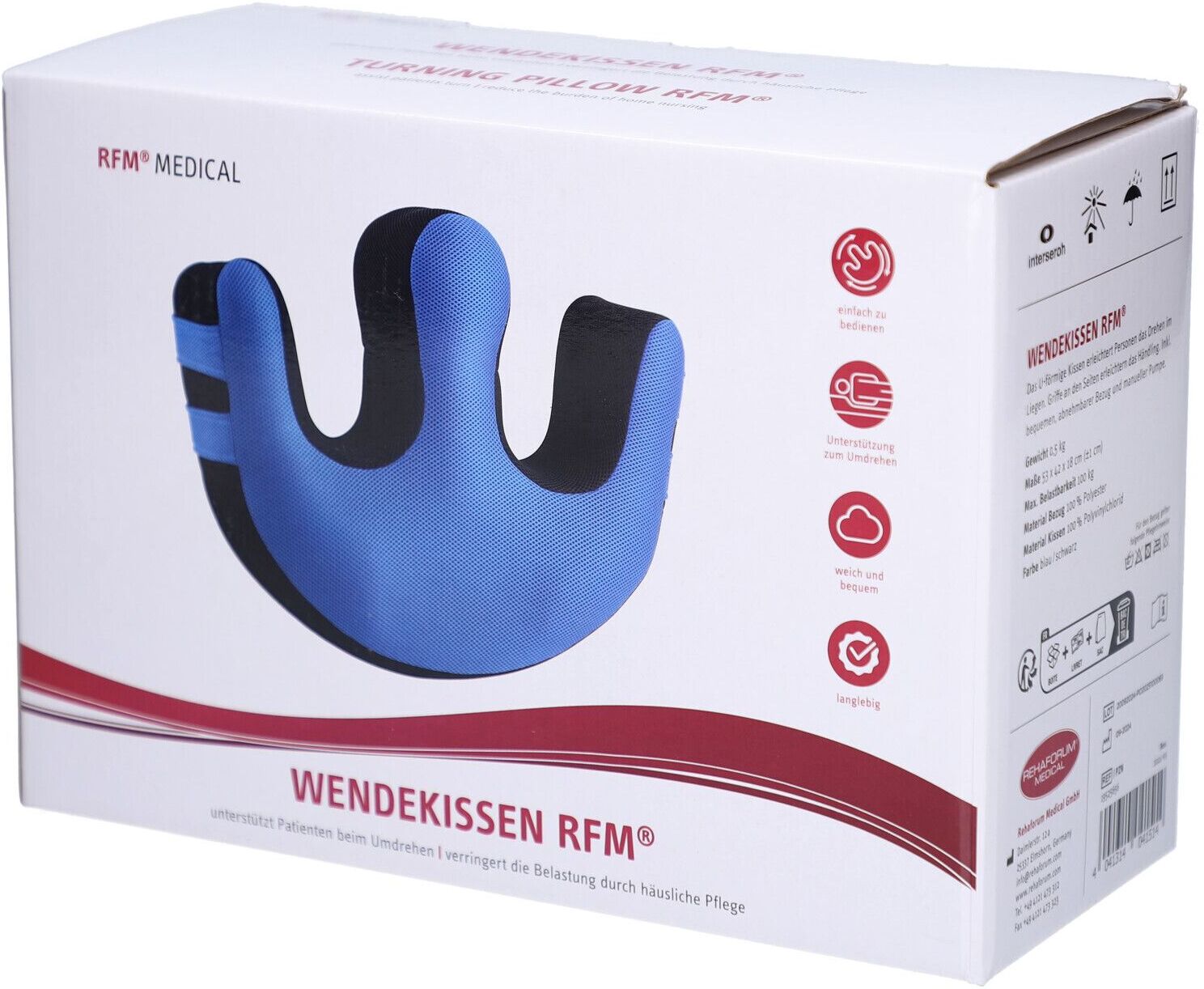 RFM Wendekissen U-förmig 18x42x53 cm 1 St Kissen