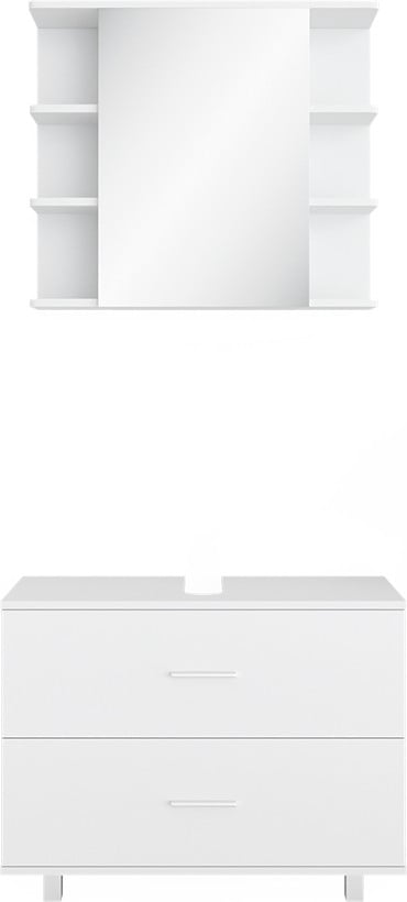 Vicco Ilias Badkamermeubel set Wit 2-delig