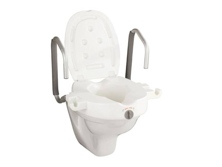 WC-Sitz Erhöhung mit Stützgriffen Secura
