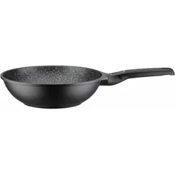 GSW Wokpfanne EASY CLICK 28 cm mit Antihaftversiegelung und abnehmbarem Griff, Pfanne + Kochtopf, Schwarz