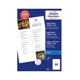 AVERY Zweckform Fotopapier 2681 DIN A4 matt 200 g/qm 50 Blatt