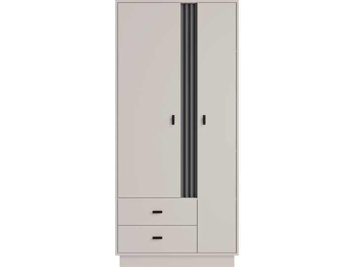 Masseno Drehtürenschrank PUNTO 90/195/60cm 2-türig Kaschmir