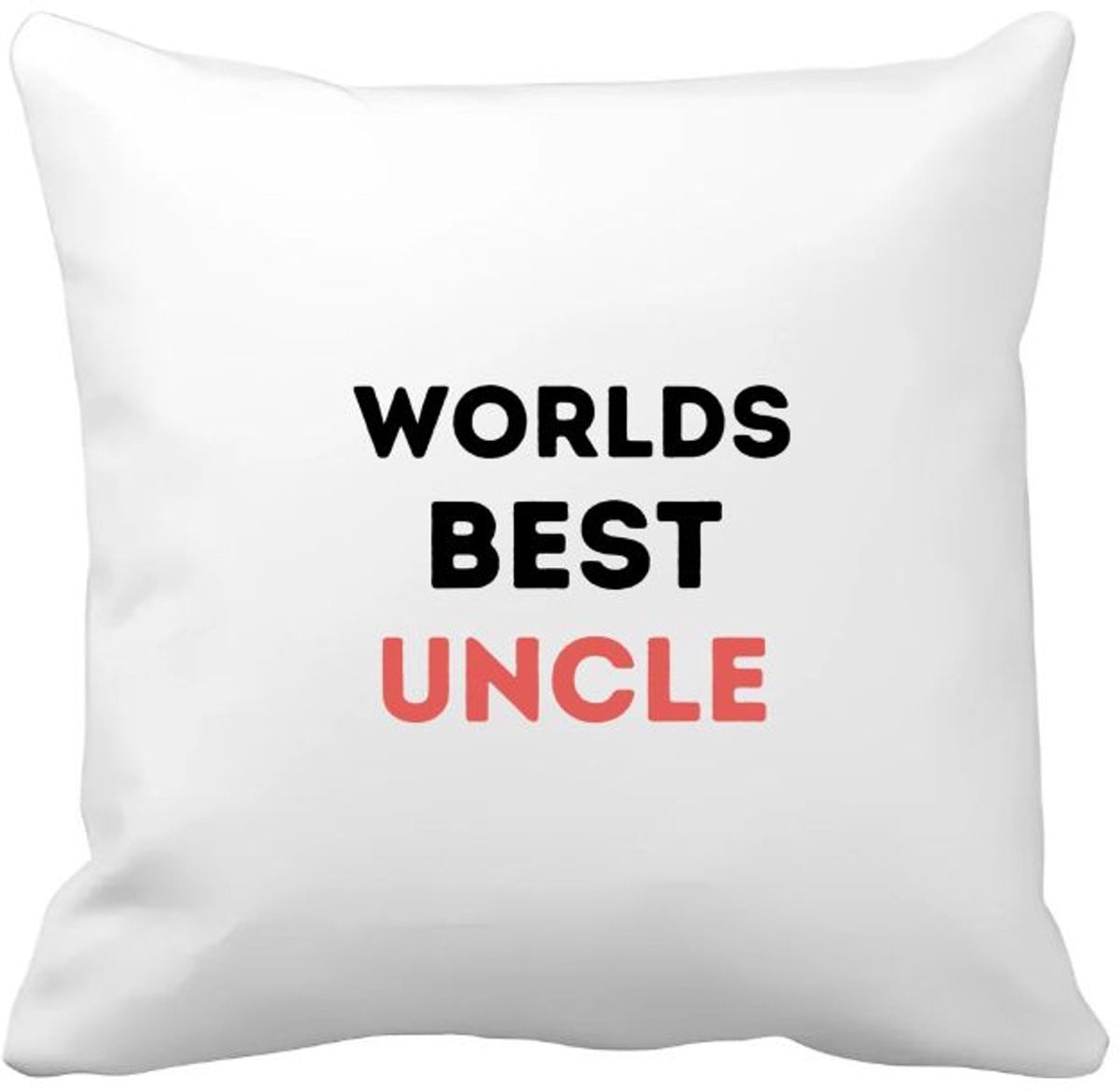 Akyol Kussenhoes Worlds Best Uncle - 40 x 40 cm
