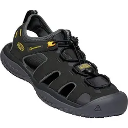 KEEN Herren Trekkingsandale SOLR SANDAL M-BLACK/GOLD, Größe 43 in Grau Grau