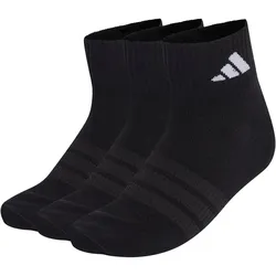 3er Pack adidas Thin&Light Sportswear Ankle Socken KC9613 - black/black/white 43-45