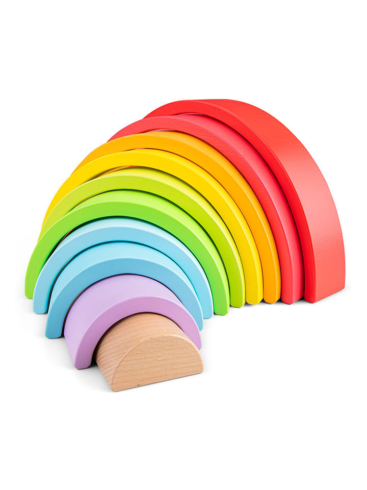 New Classic Toys 10tlg. Stapelspiel "Regenbogen" - ab 12 Monaten - onesize