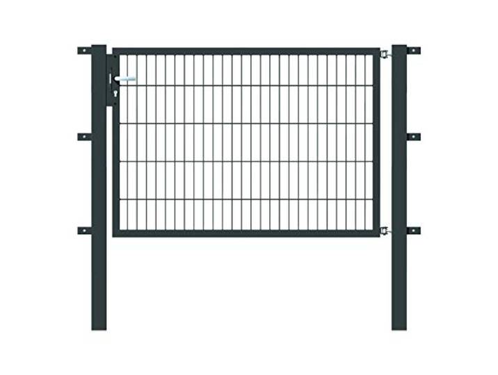 Alberts 647490 Einzeltor Flexo mit Zubehör verschiedene Breiten und Höhen anthrazit Breite 150 cm Höhe 100 cm