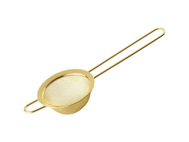 Cocktail-Sieb Cocktail goldfarben Chromnickelstahl